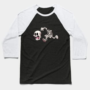 Skeleton Lost His Head Baseball T-Shirt